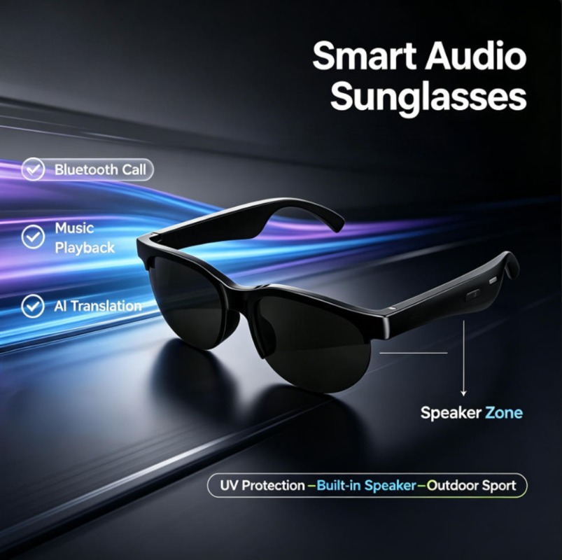 Smart Audio Sunglasses Bluetoo - огляд і ціна Smart Glasses Lens