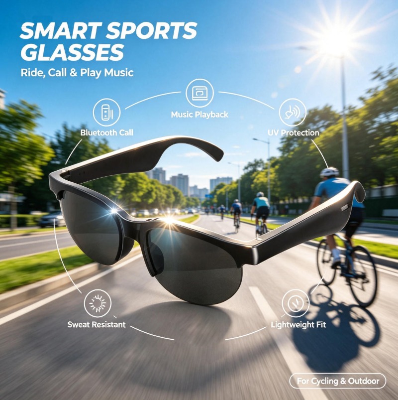 Smart Audio Sunglasses Bluetoo - огляд і ціна Smart Glasses Lens
